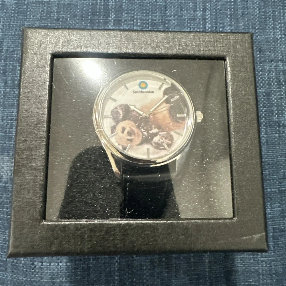Game Time Smithsonian Panda Snow  Men's Watch Black New Purchased for $129